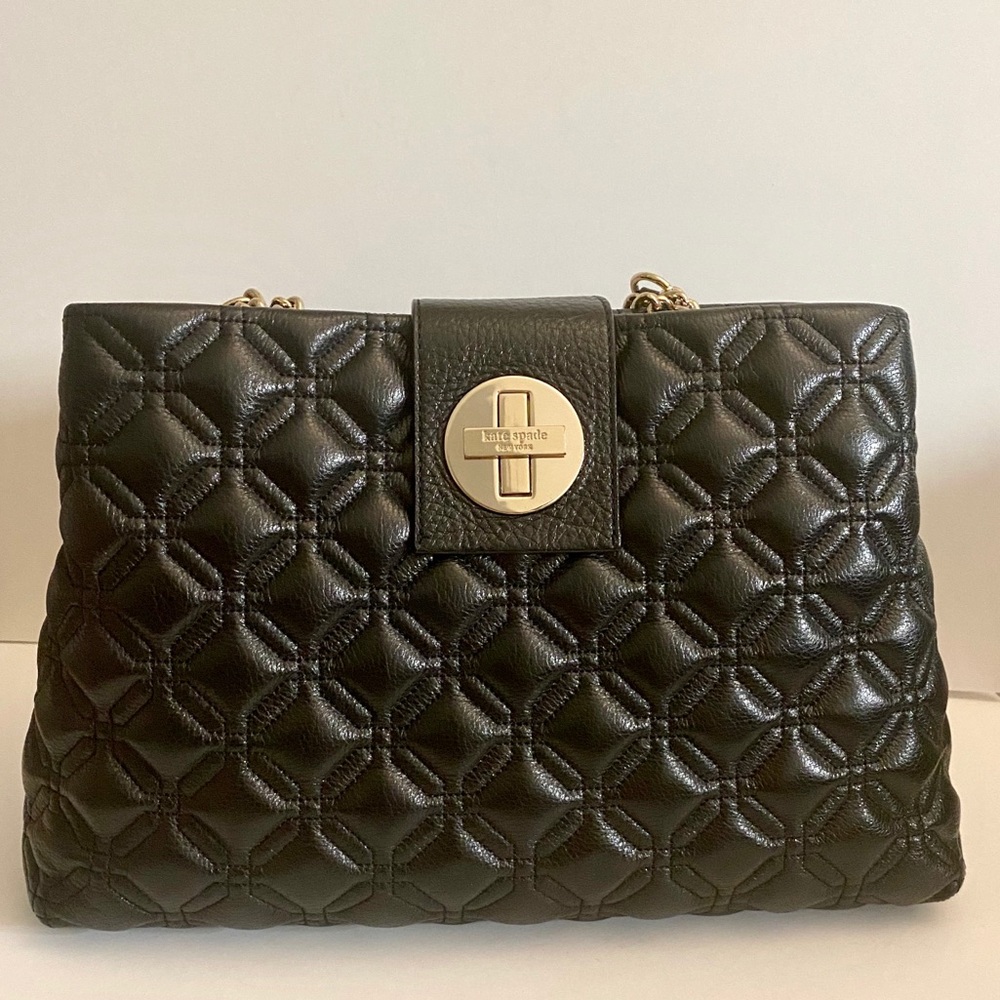 Kate Spade Black Elena Shoulder Tote Bag
